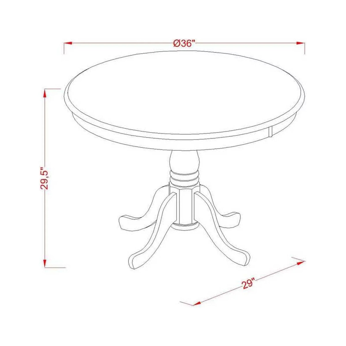 5 Piece Round Kitchen Table Set T95621