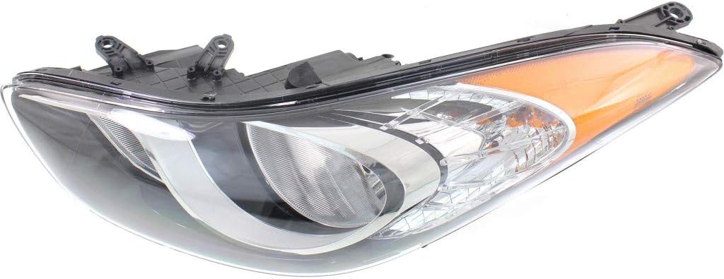 Hyundai Elantra Headlight Assembly 2011 2012 2013 Driver and Passenger Side Pair Set Halogen Sedan B7972