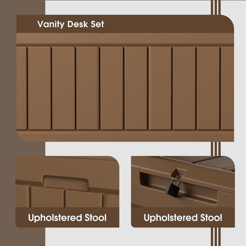 82 Gallon Resin Lockable Deck Box K458993