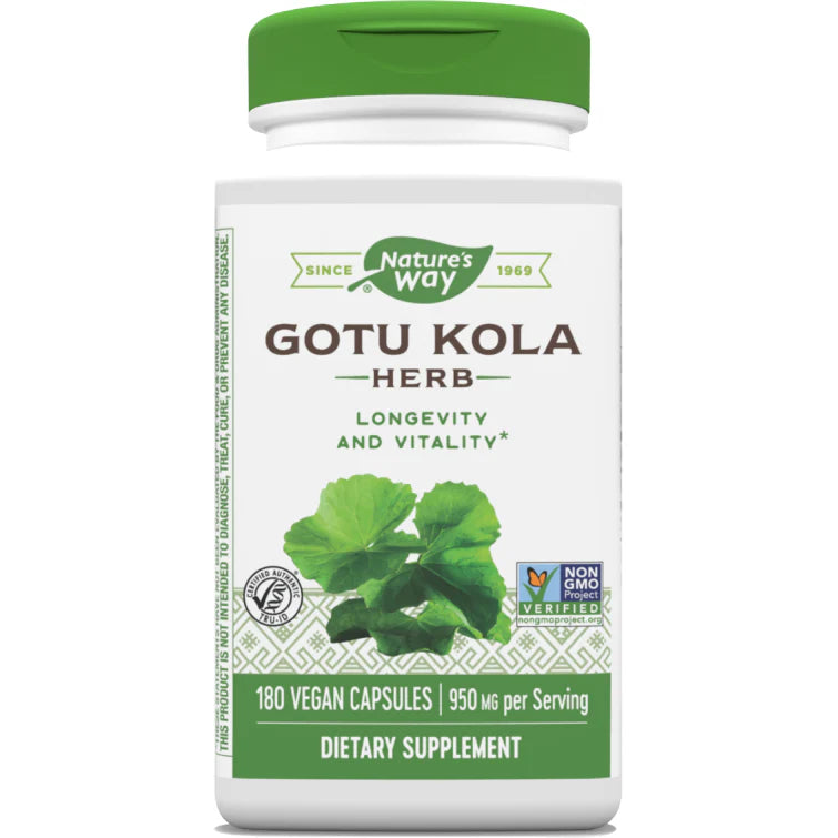 Gotu Kola Herb 475 mg 180 Capsules P1984