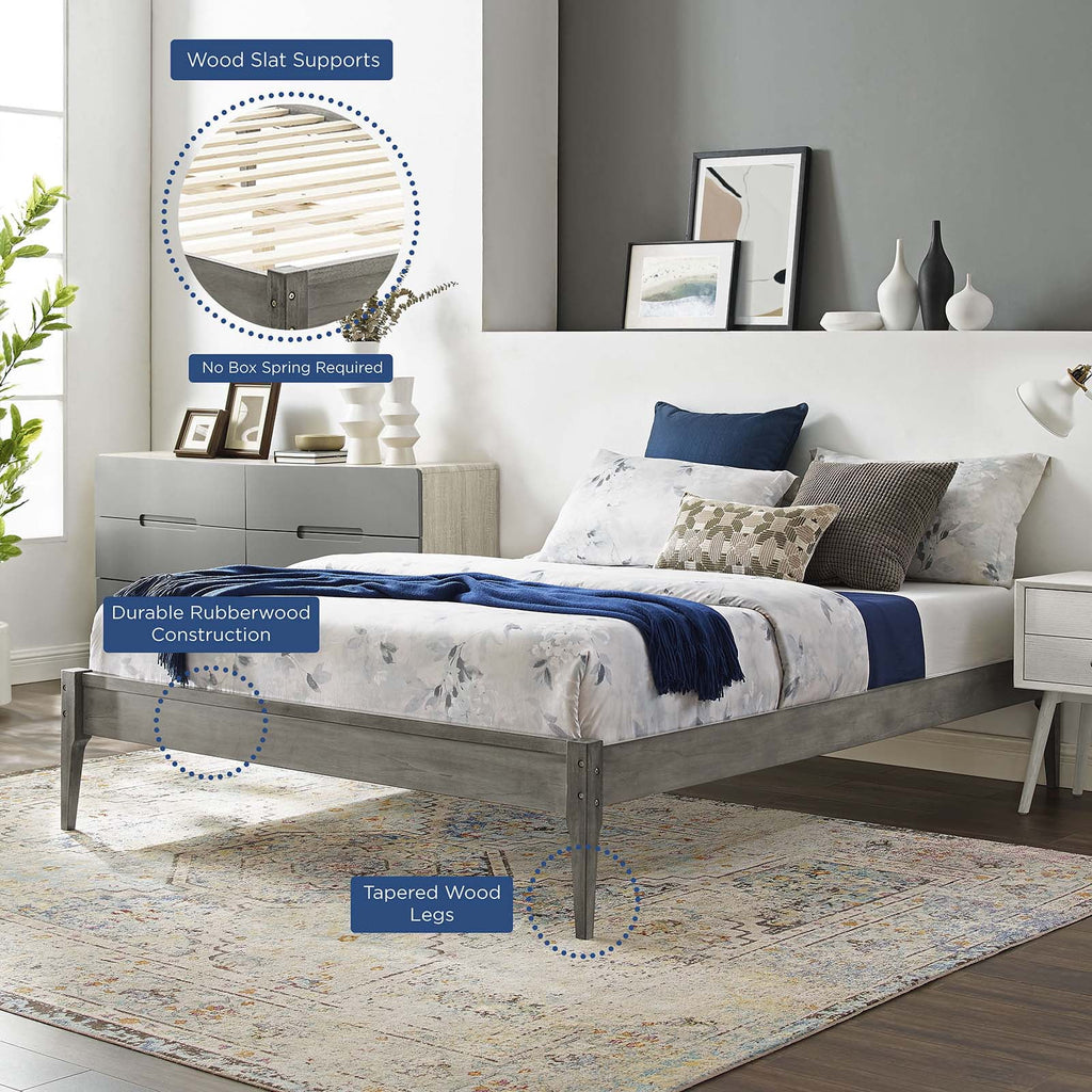 Twin Size Wood Platform Bed Frame P8566