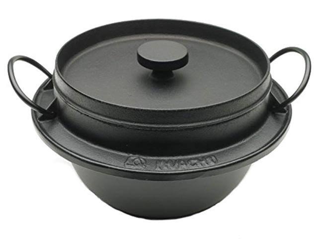 Black Japanese Cast Iron Rice Cooker K1979