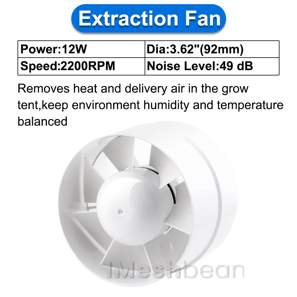48"x48"x80" Complete Grow Tent Kit with LED Grow Light D923861