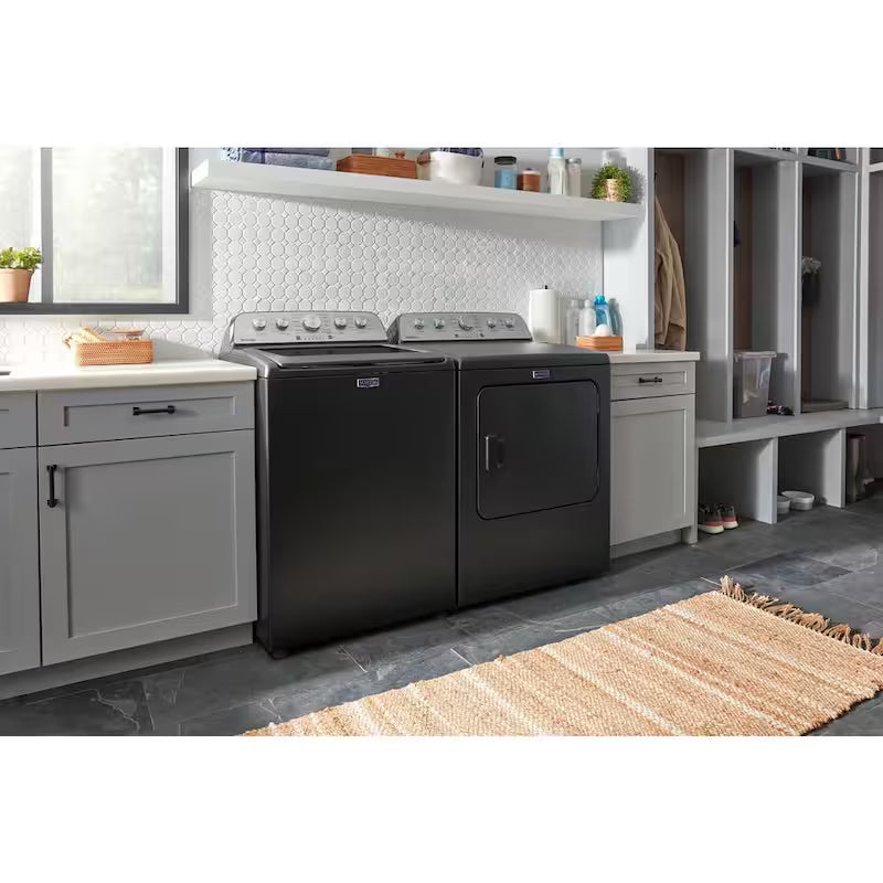 7.0 cu. ft. Vented Front Load Gas Dryer in Volcano Black E248