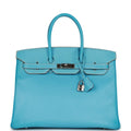 Pre-owned 35 Celeste Epsom Leather Handbag I3433