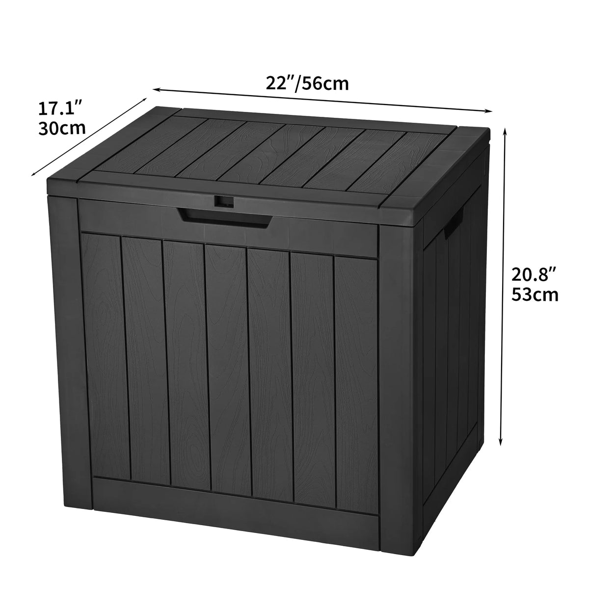 30 Gallon Waterproof Resin Outdoor Storage Chest with Locking Lid B291341