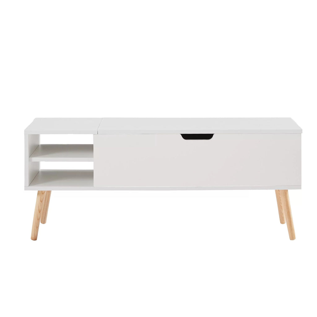 Modern Coffee Table with Lifting Tabletop and Hidden Storage Compartments R411