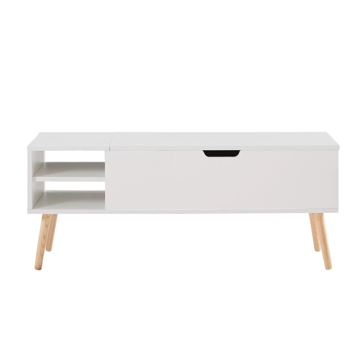 Modern Coffee Table with Lifting Tabletop and Hidden Storage Compartments R411