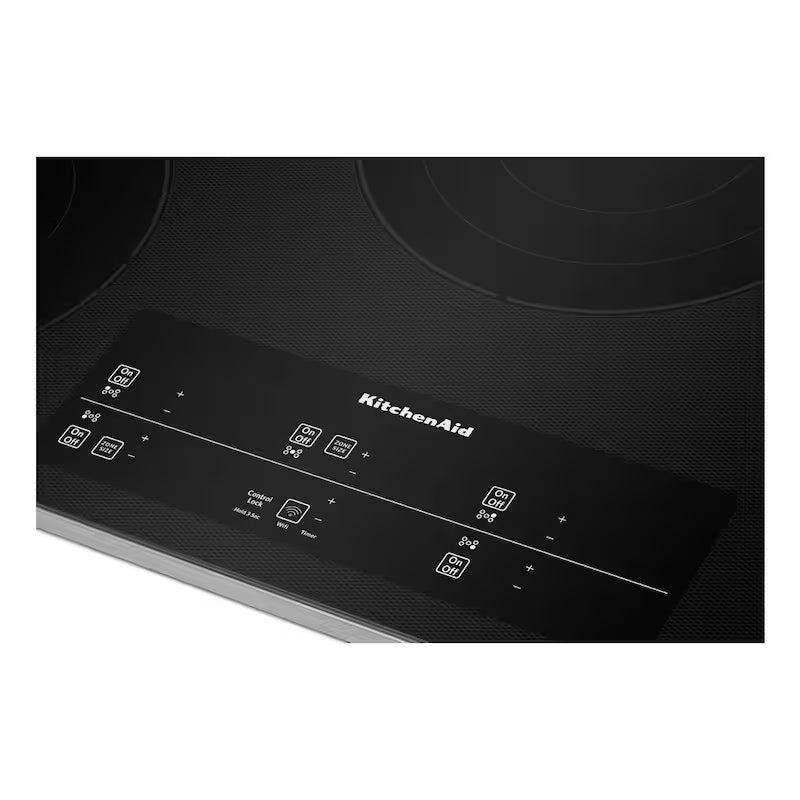 Black Stainless Steel Electric Cooktop with 5 Elements V54589