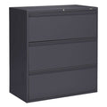 3-Drawer Black Lateral File Cabinet F211
