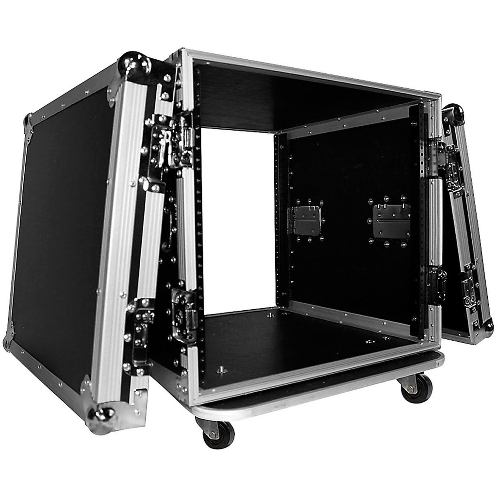 10U Amp Rack Mount Flight Case with Casters Y758688