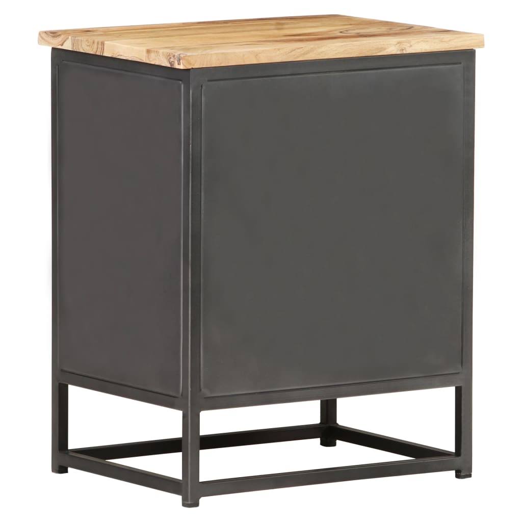 Solid Acacia Wood Bedside Cabinet C630
