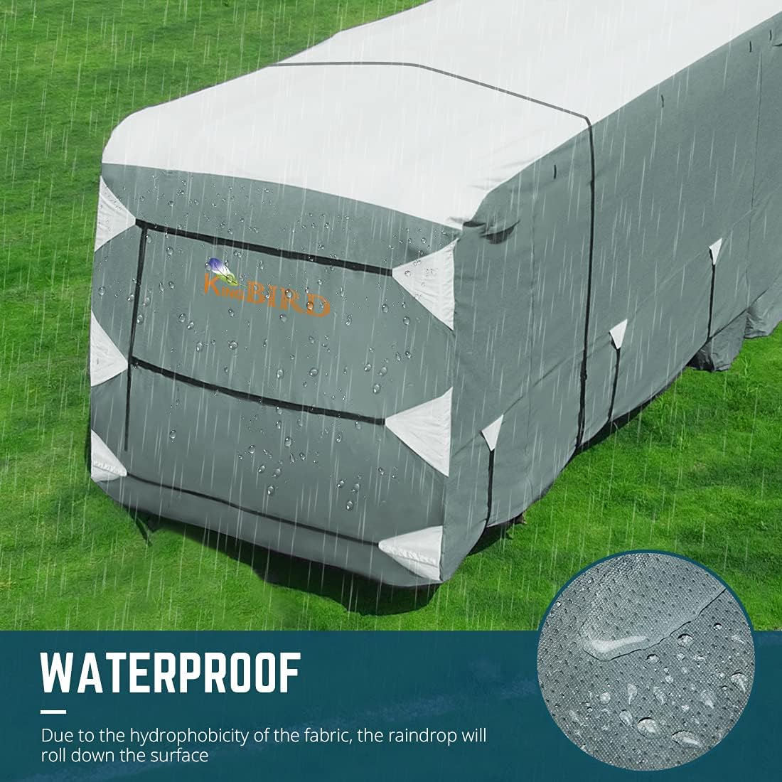 5 Layers RV Cover with Tire Covers F99716