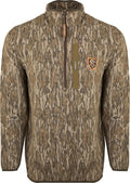 Men's Camo 1/4 Zip Large Brown X442798