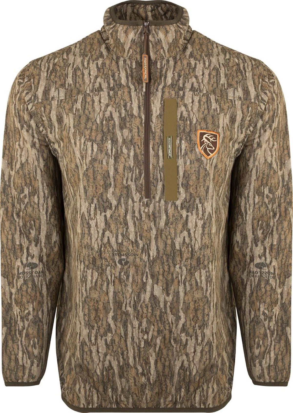 Men's Camo 1/4 Zip Large Brown X442798