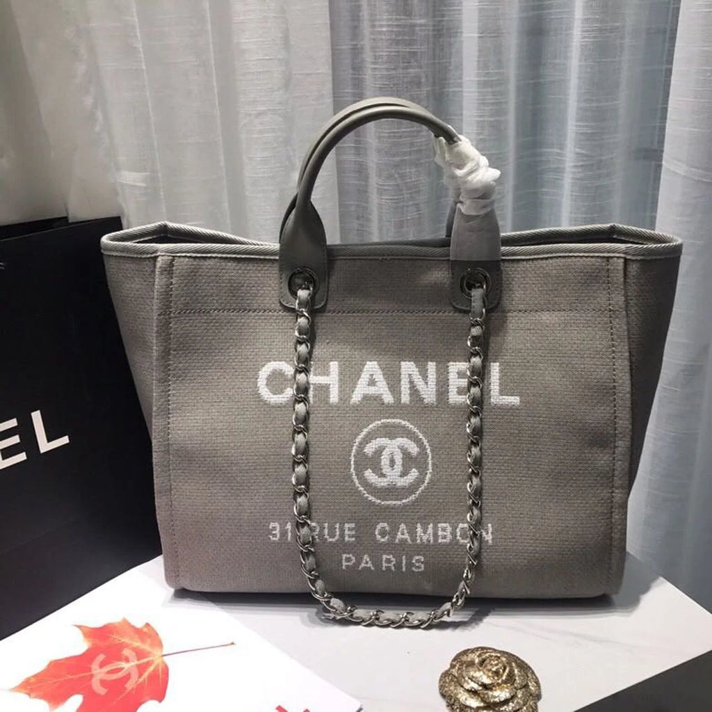 Tweed Canvas Tote Bag A9421