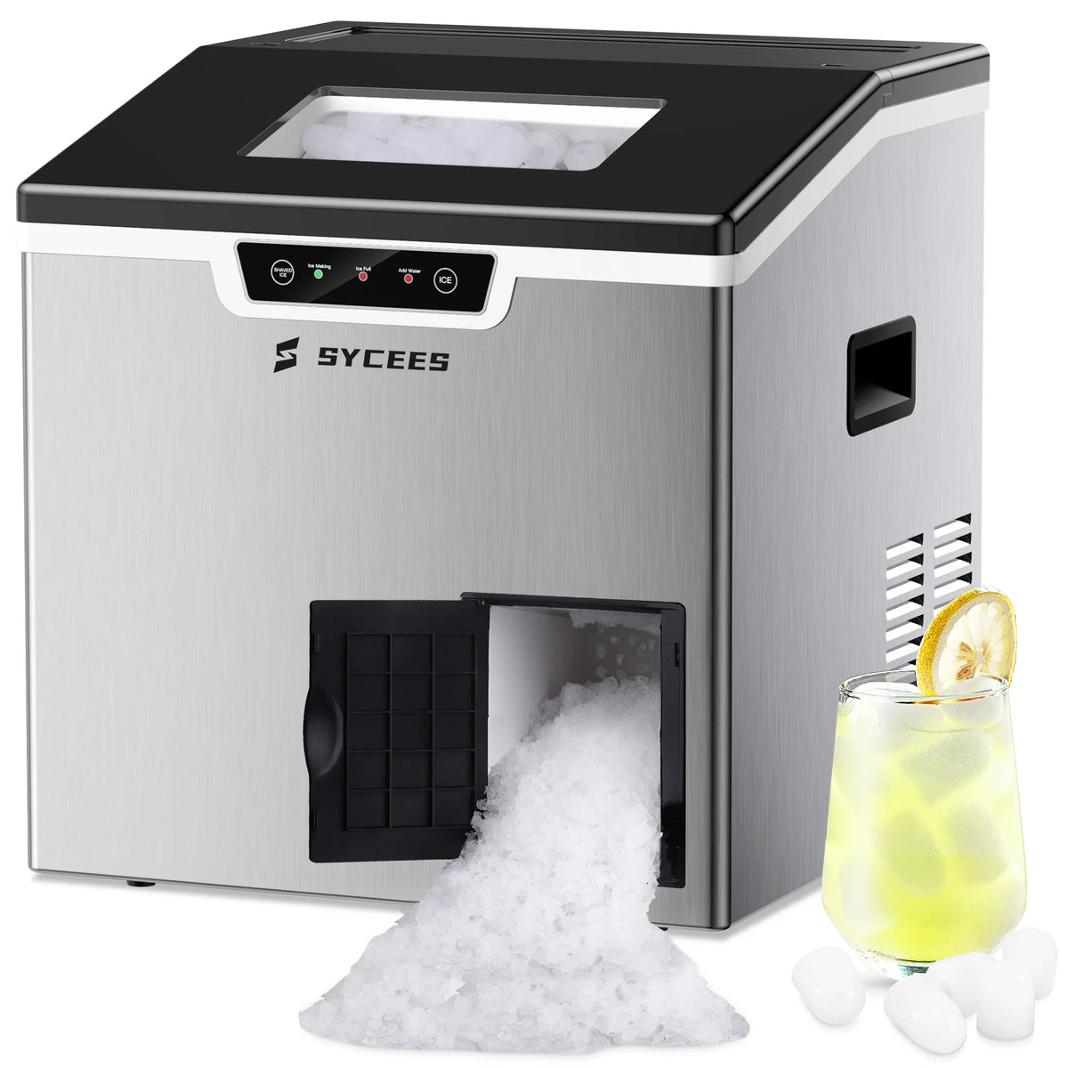 2-in-1 Countertop Ice Maker Machine & Ice Shaver E196554