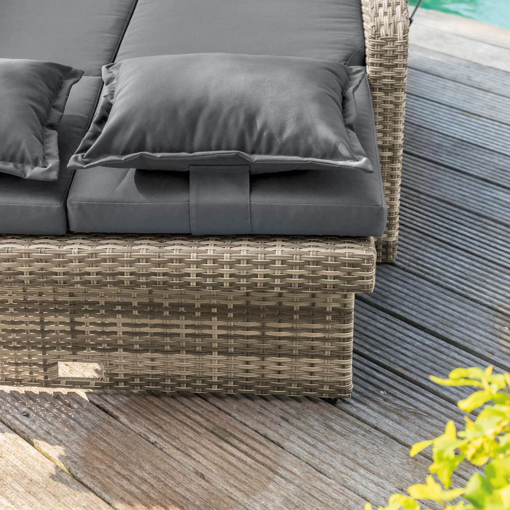 Solid Teak Wood Outdoor Modular Daybed M9873