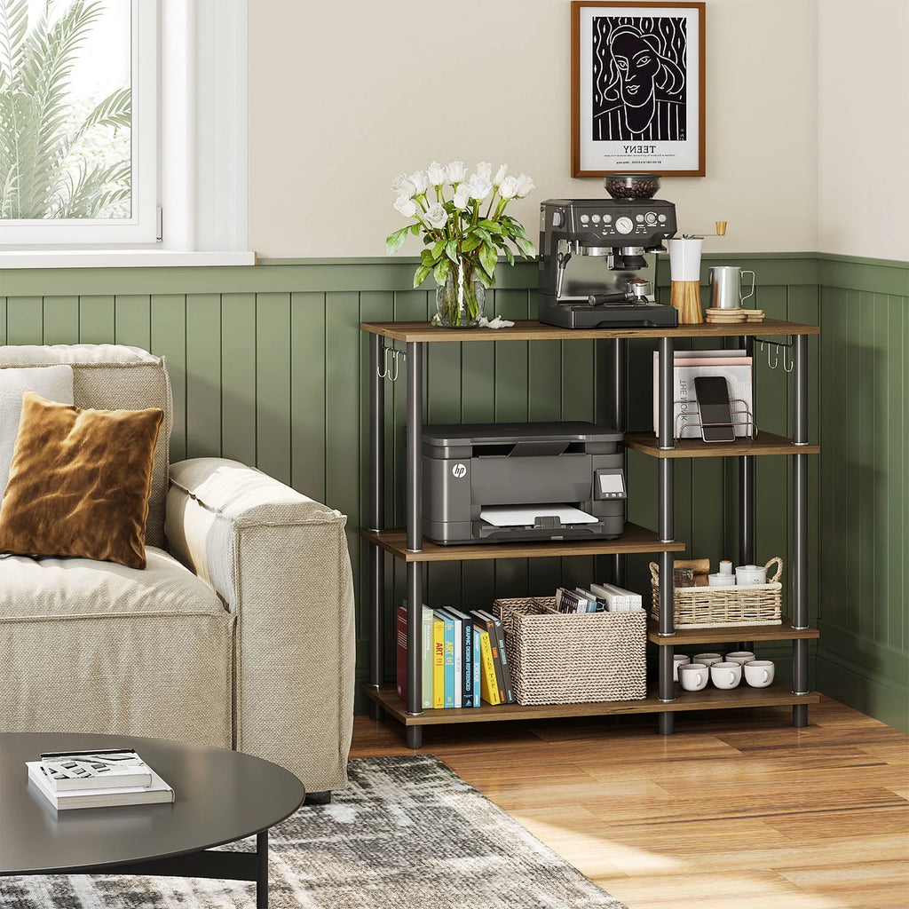 5 Tier Oak Baker's Rack D8105