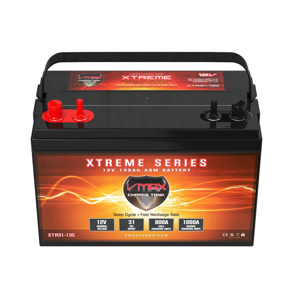12 Volt 135Ah AGM Deep Cycle Battery P734