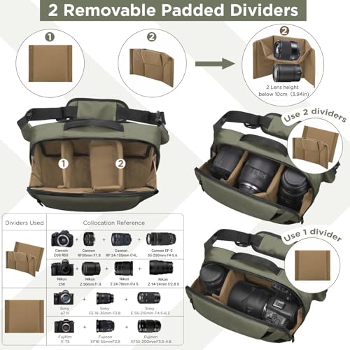Waterproof Camera Sling Bag with Tripod Holder A527