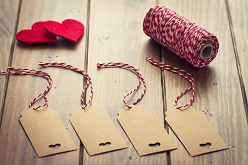 Cotton Bakers Twine Red & White 100M N994717