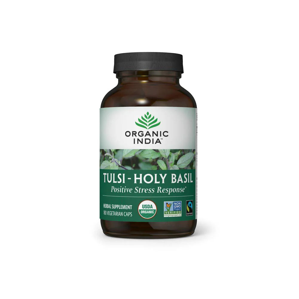Organic Holy Basil 180 Veg Capsules G285