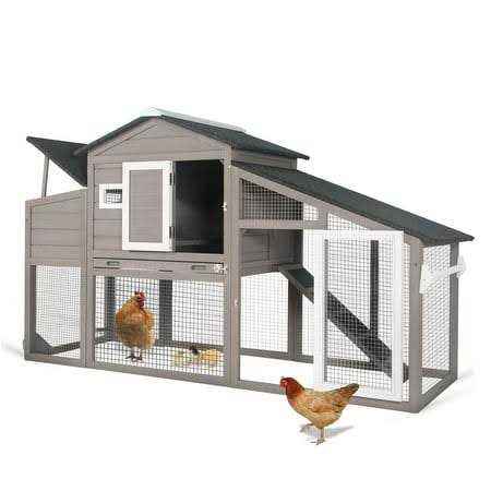 Chicken Coop with Run and Weatherproof Roof M919676