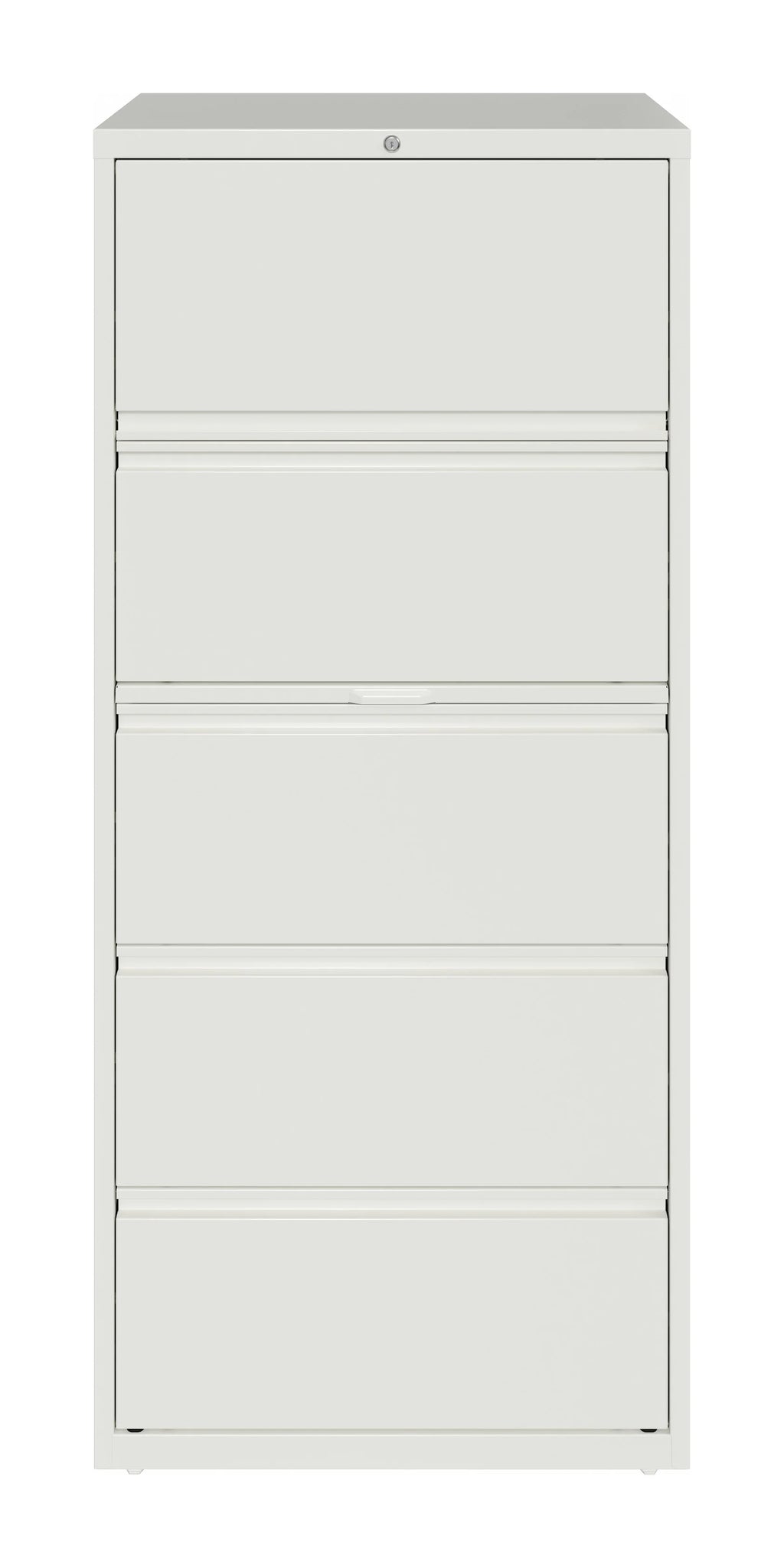 30 Inch Wide 5 Drawer Metal Lateral File Cabinet White V885146