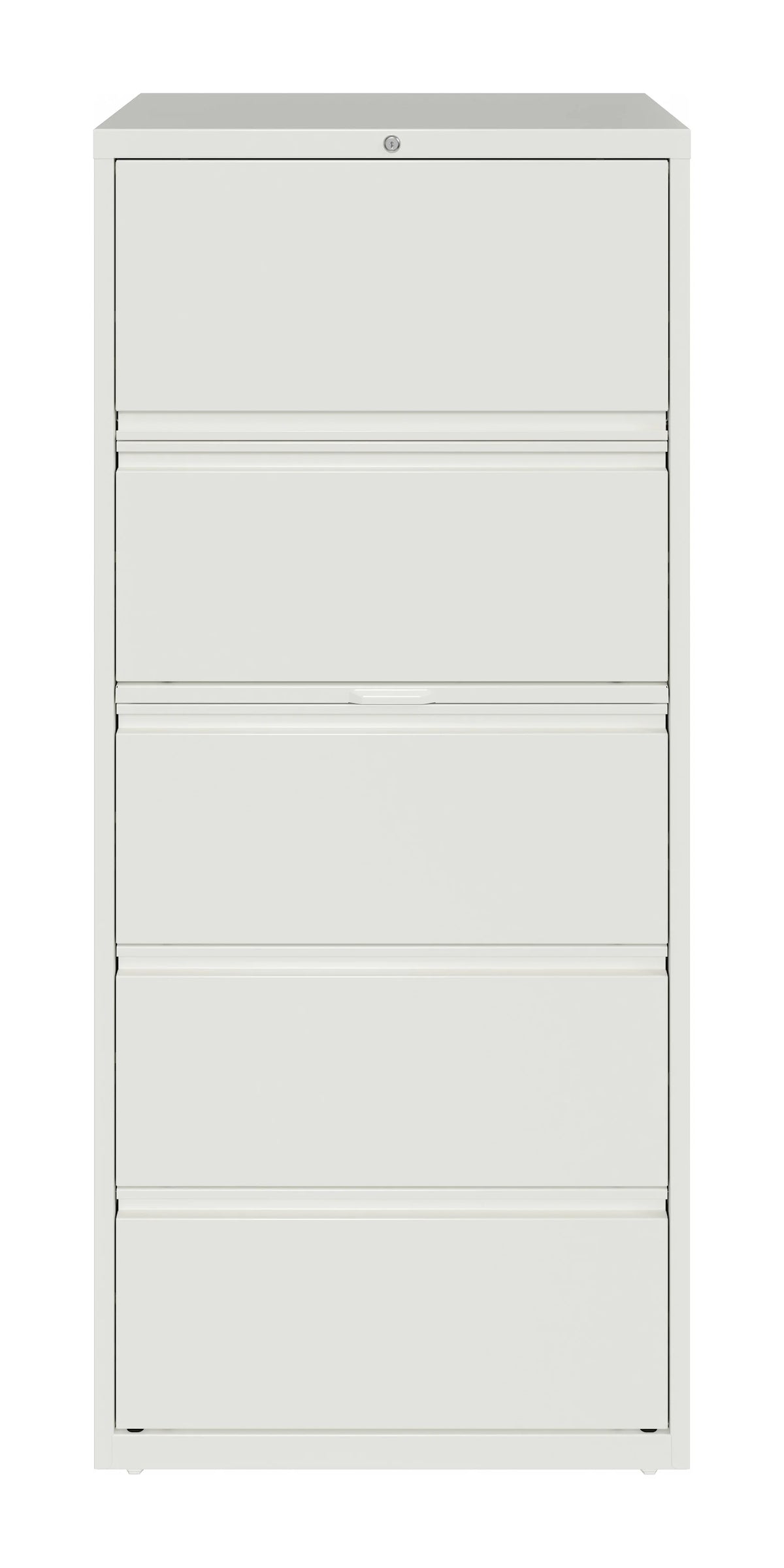 30 Inch Wide 5 Drawer Metal Lateral File Cabinet White V885146