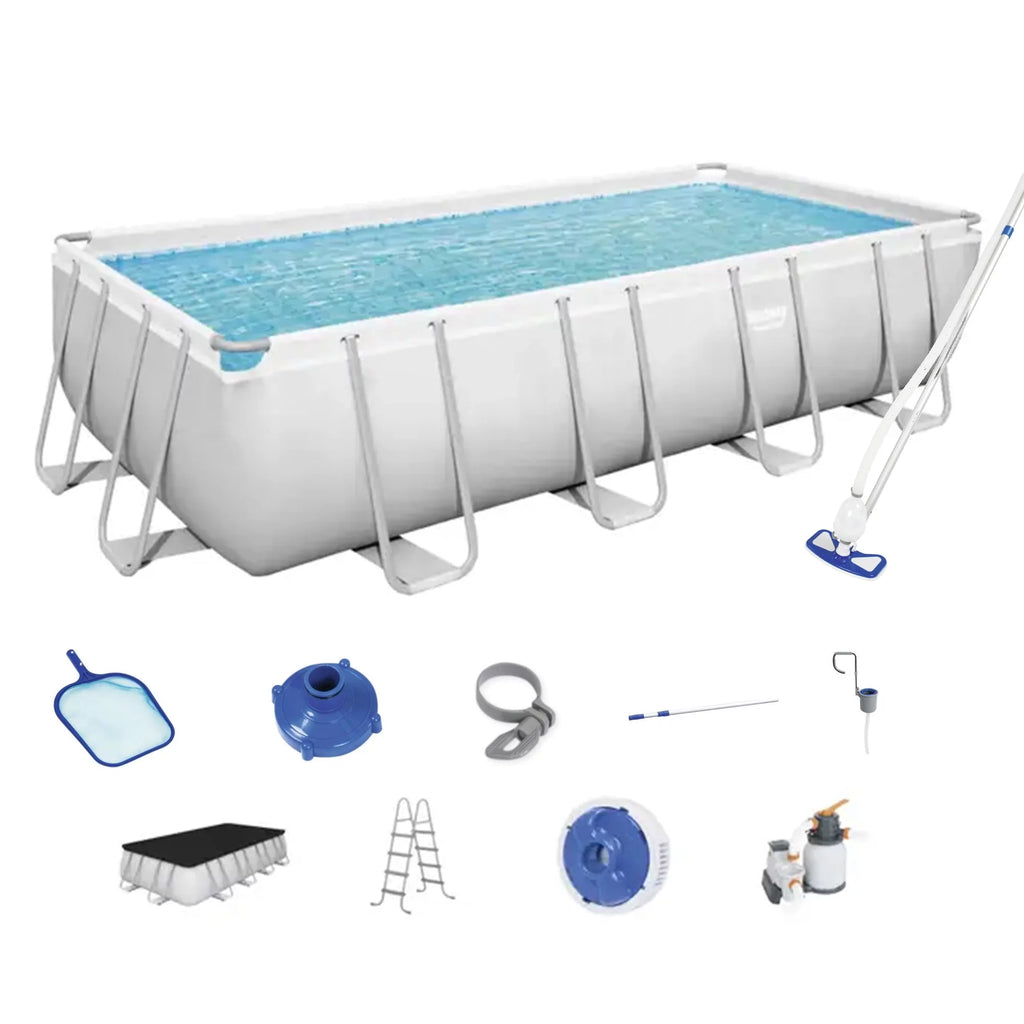 18ft x 9ft x 4ft Rectangular Above Ground Swimming Pool Kit L342