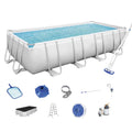 18ft x 9ft x 4ft Rectangular Above Ground Swimming Pool Kit L342