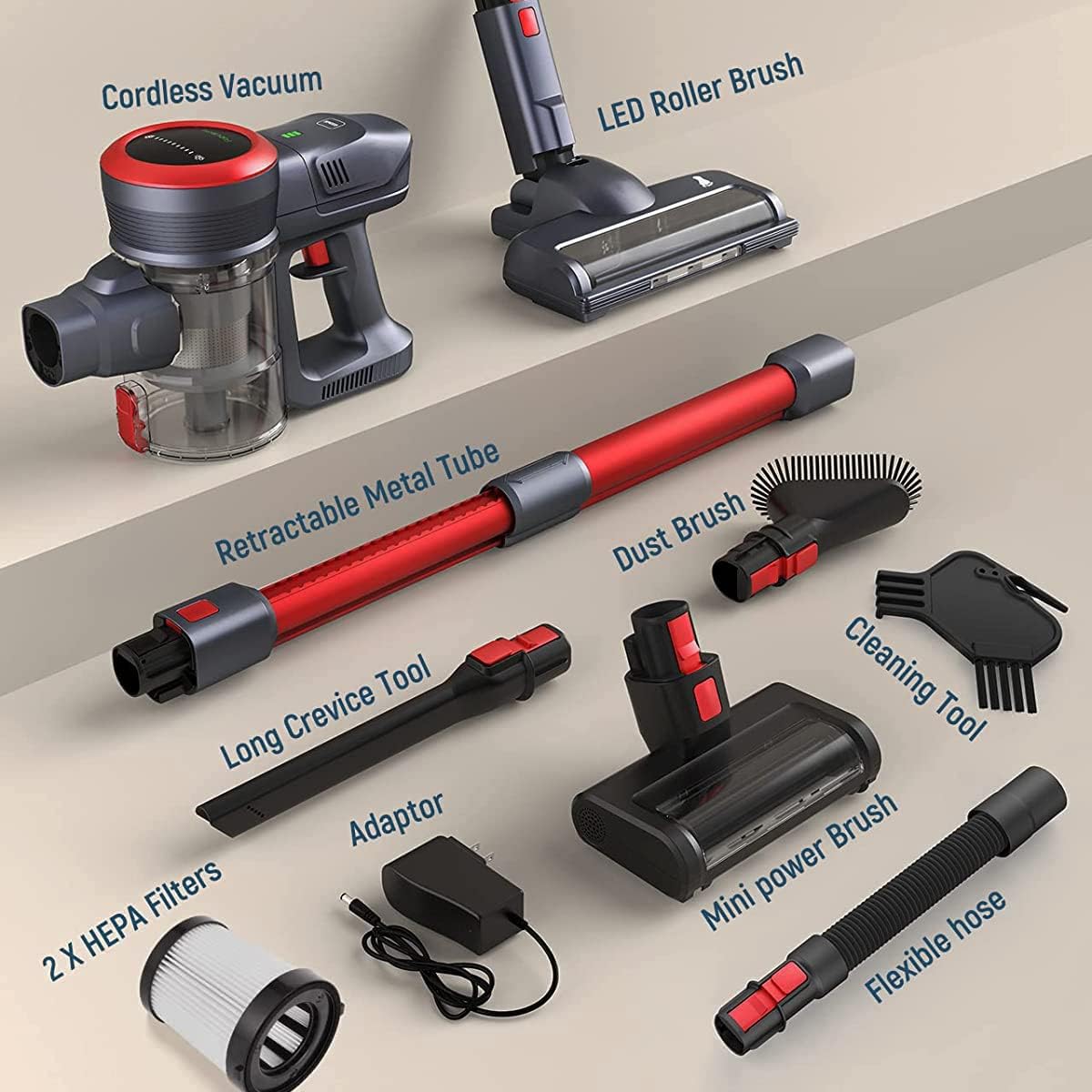 10-in-1 Cordless Stick Vacuum Cleaner P543125