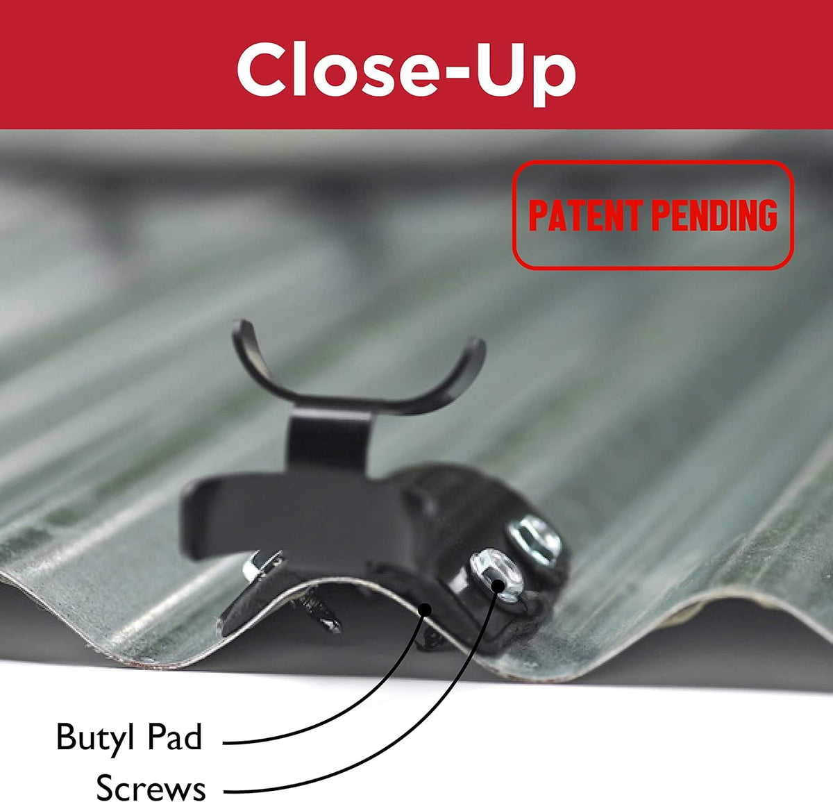 Metal Roof Heat Cable Clip with Butyl Pads 10 pack Q23516