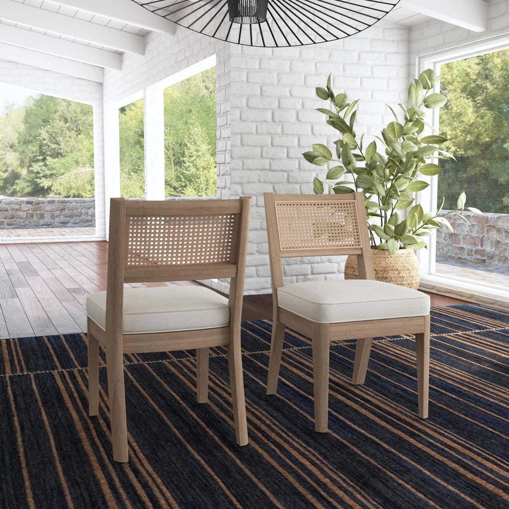Brown Wood Dining Chair Y15374