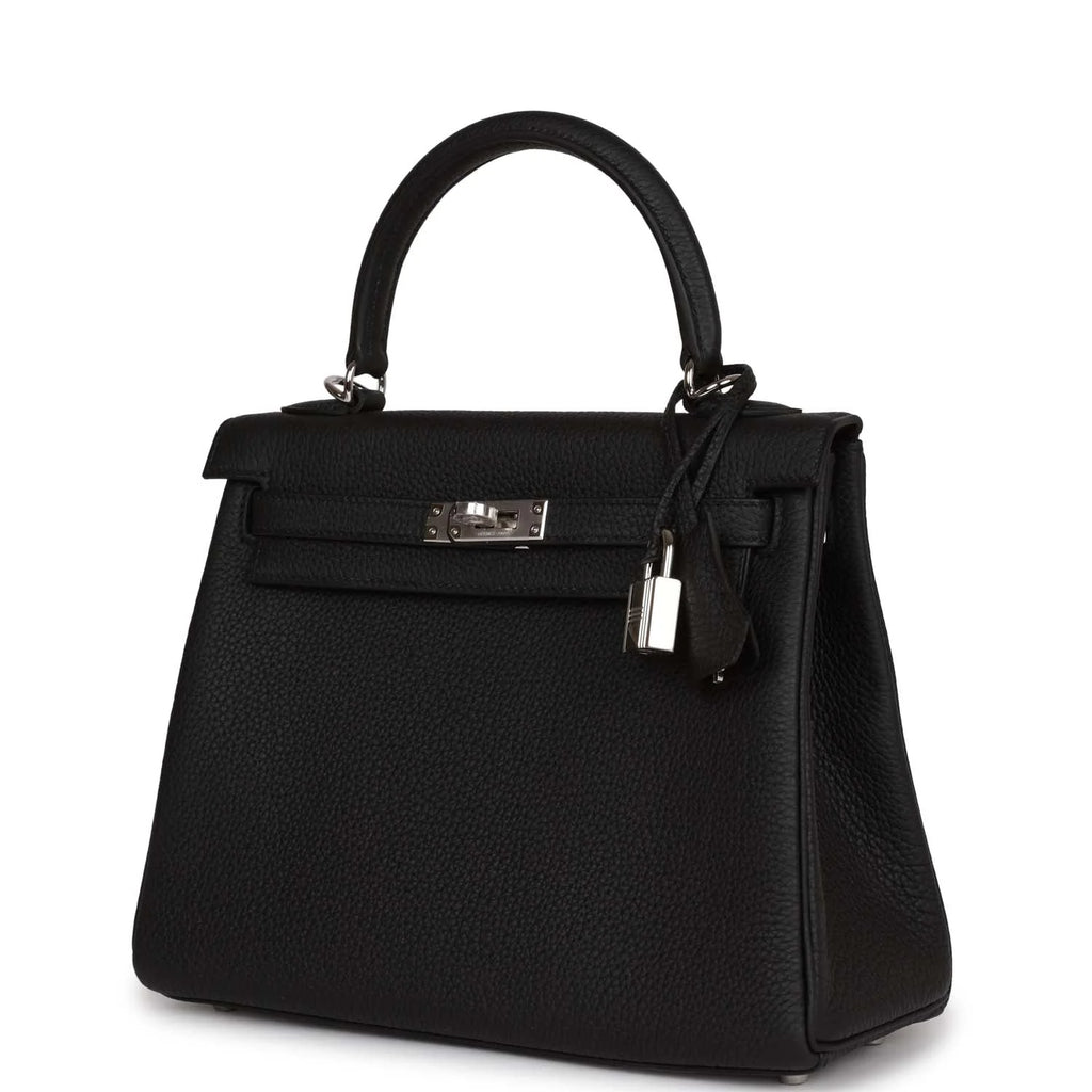Black Togo Leather Bag C3159