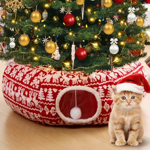 Christmas Tree Cat Tunnel Bed S70896