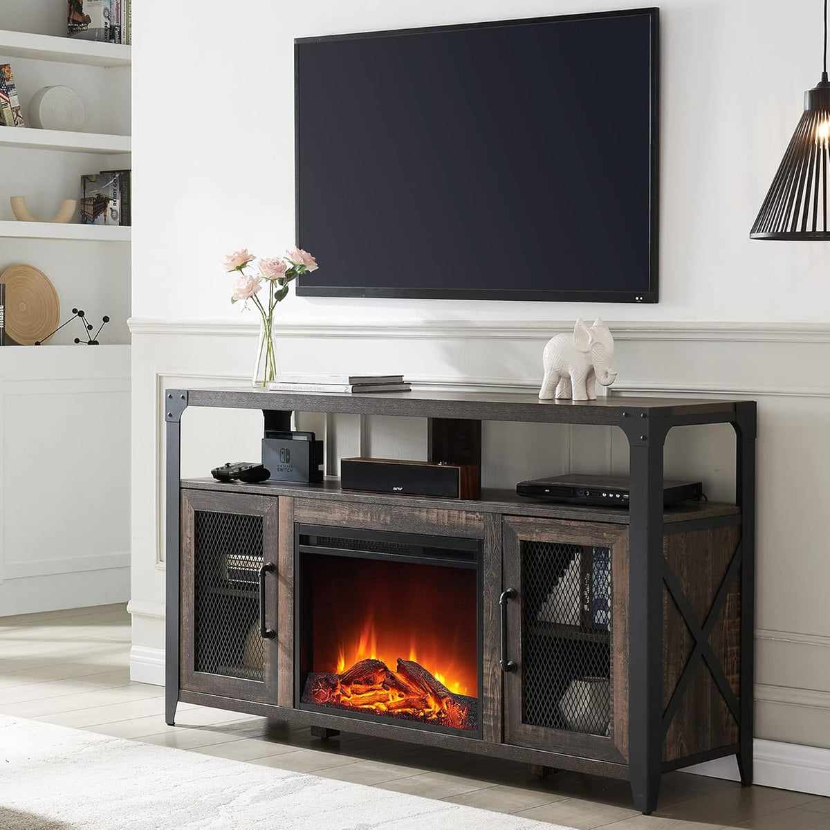 Wood TV Stand for 65 Inch TV H37851