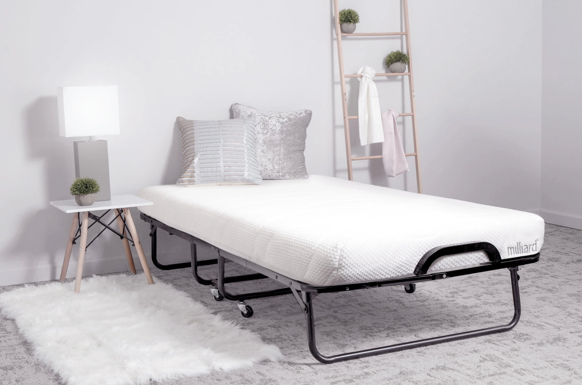 Cot Size Folding Bed with Memory Foam Mattress I9744