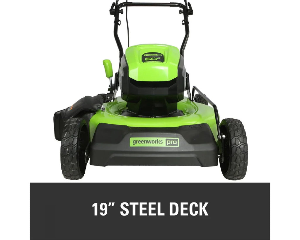 60V 19 Cordless Battery Push Lawn Mower with 5.0Ah Battery & Charger T787