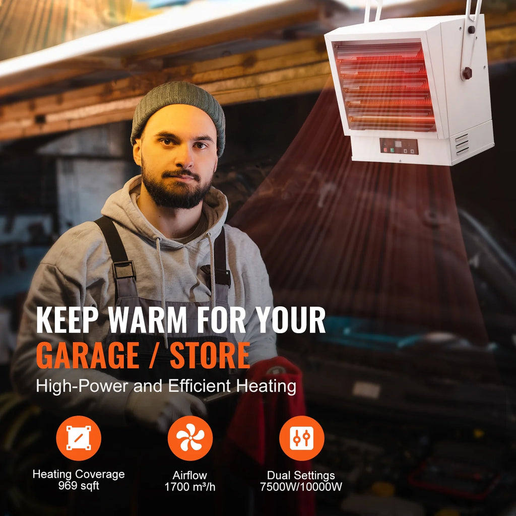 10000-Watt Electric Garage Heater with Remote B587