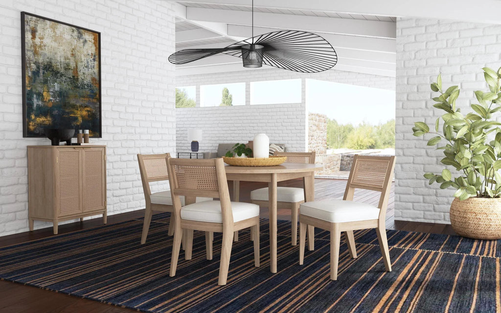 Brown Wood Dining Chair Y15374