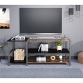 Black Linen Double Color Matching TV Cabinet K1334