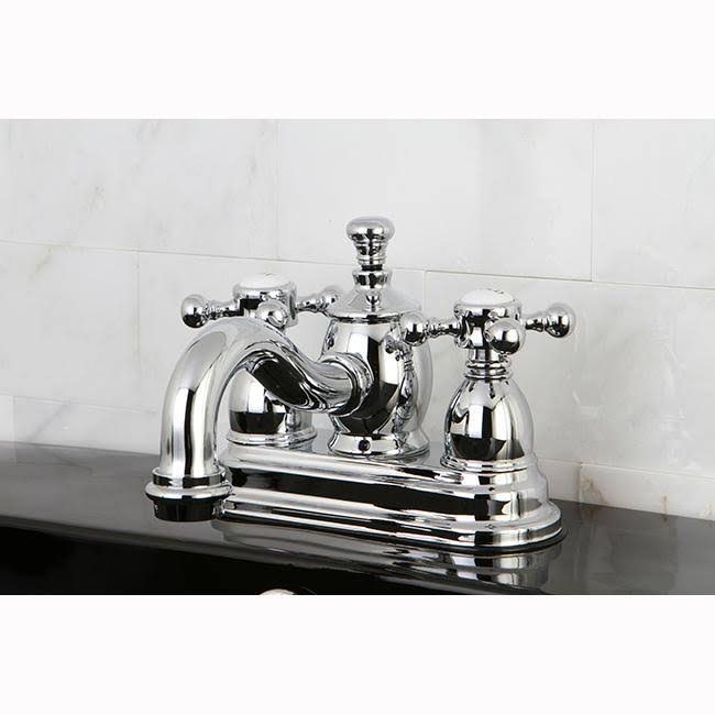 Oil Rubbed Bronze Centerset Lavatory Faucet with Metal Cross Handle C151139