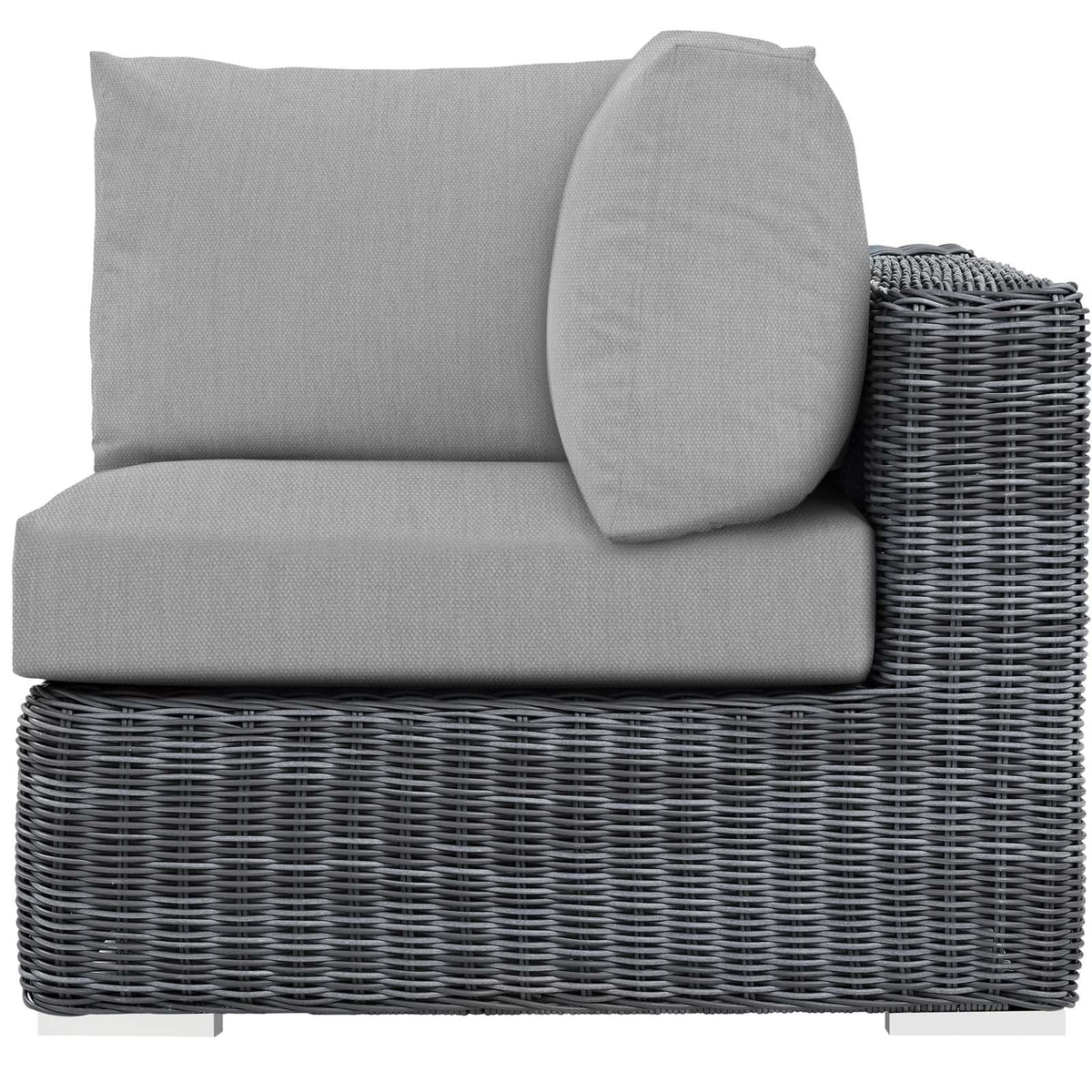 Grey Rattan Wicker Corner Sofa B87746