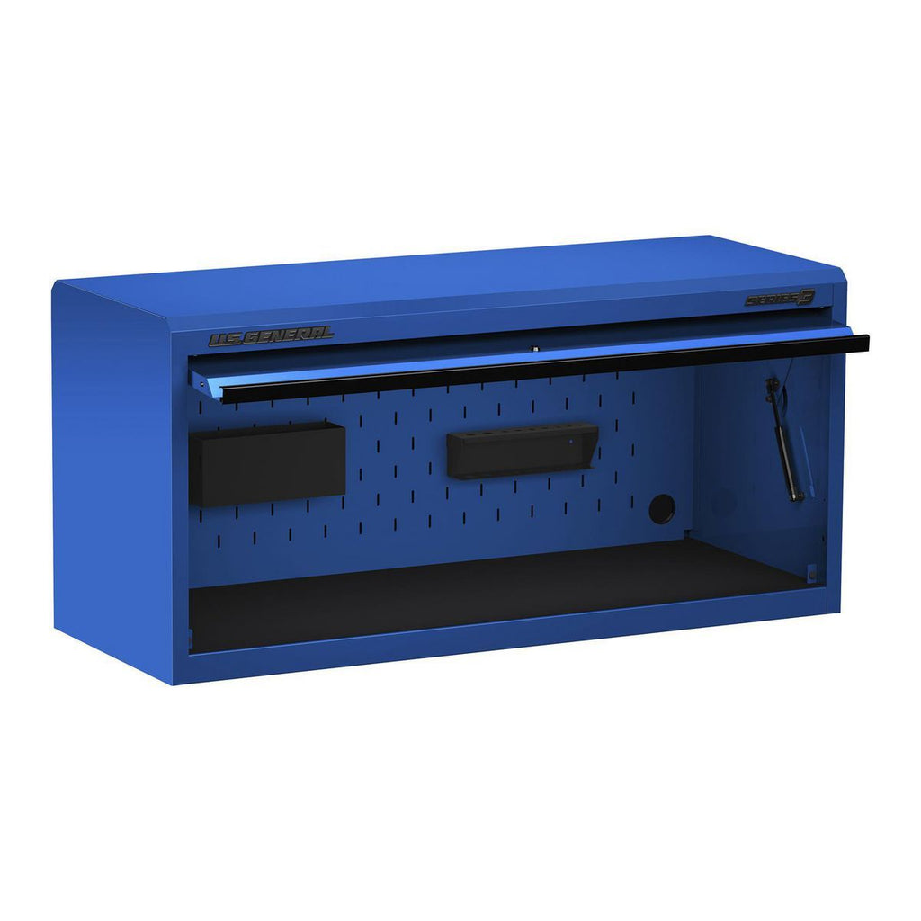 56 in. x 22 in. Blue Work Center Hutch Q498