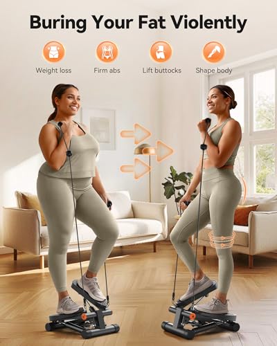 Mini Stepper with Resistance Bands and LCD Monitor M97397