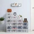 White Stackable Plastic Lidded Storage Boxes H669640