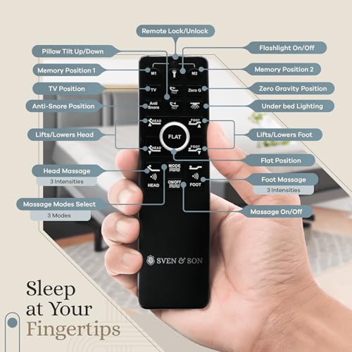Adjustable Bed Base with Head and Foot Lift, Massage, USB, Zero Gravity K2541
