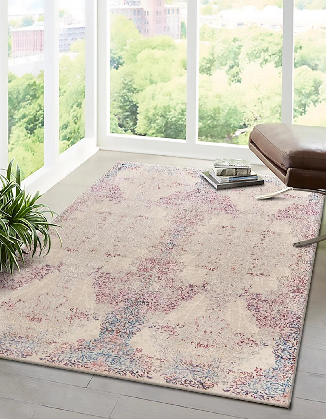 9' x 12' Ivory Medium Rug V483
